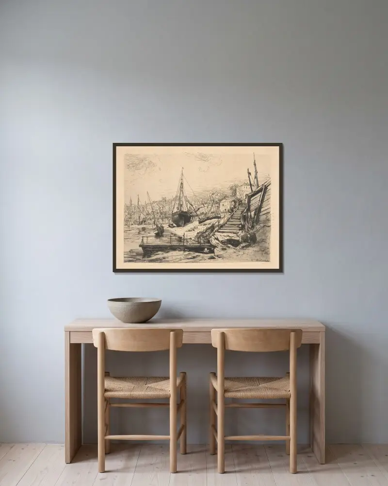 U Concarneau, Maxime Lalanne v rámu na stěně