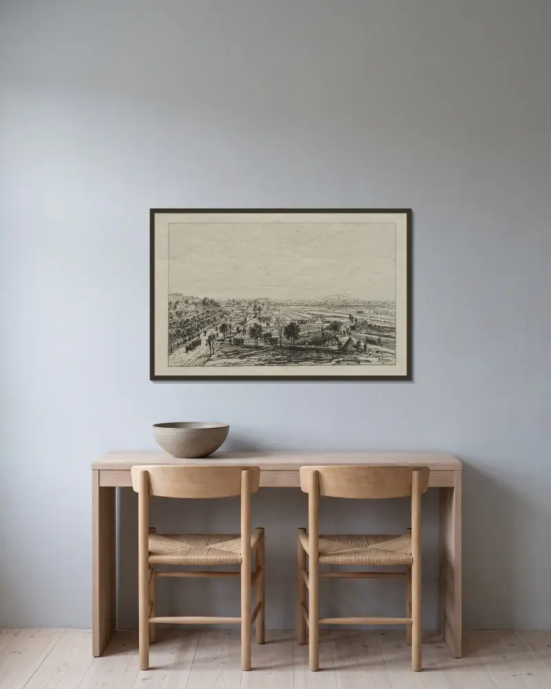Bastion 49 von Maxime Lalanne gerahmt an einer Wand