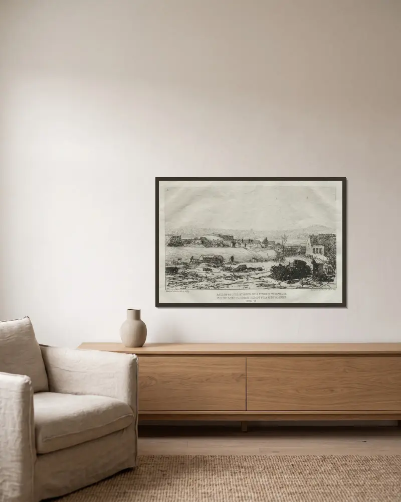 Bastion 66 von Maxime Lalanne gerahmt an einer Wand