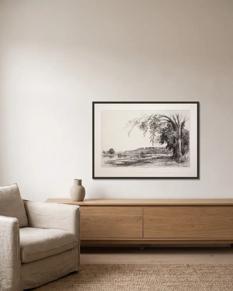 Richmond von Maxime Lalanne gerahmt an einer Wand