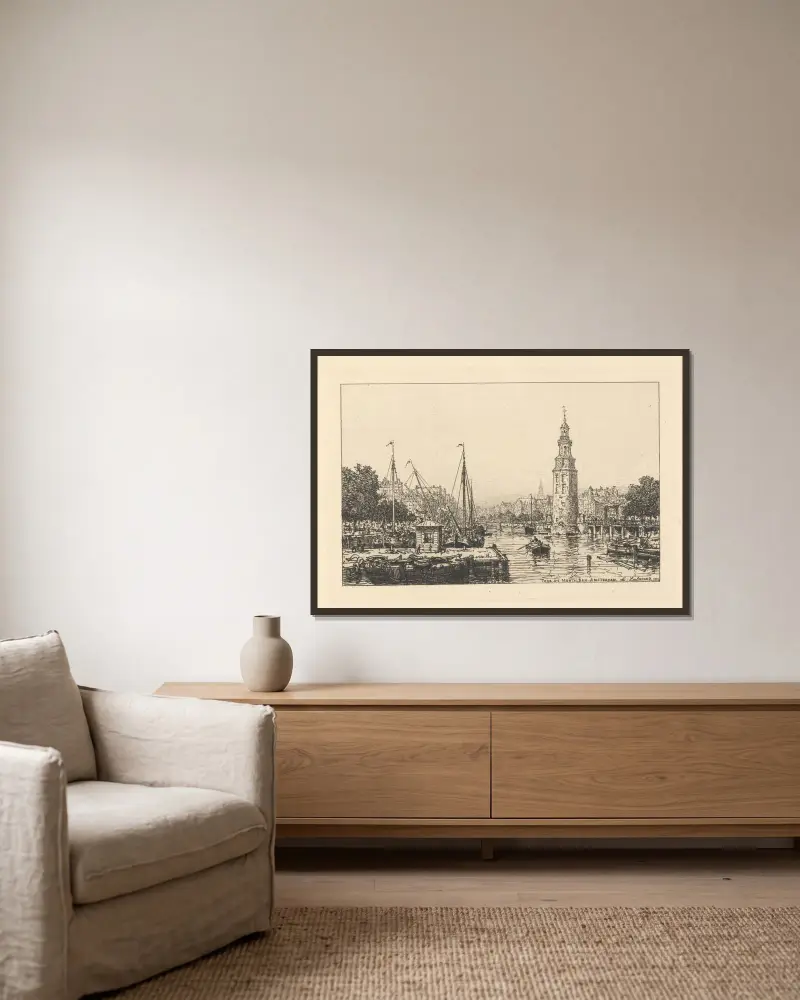 Tour de Montalban, Amsterdam von Maxime Lalanne gerahmt an einer Wand