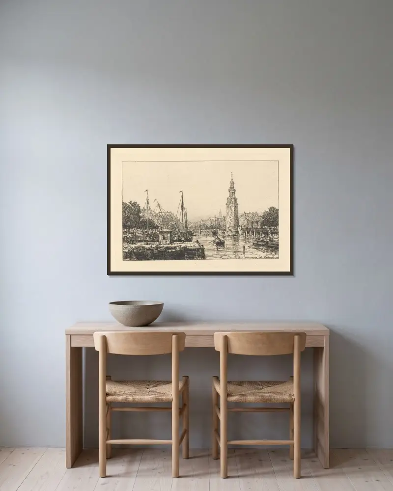 Tour de Montalban, Amsterdam von Maxime Lalanne gerahmt an einer Wand