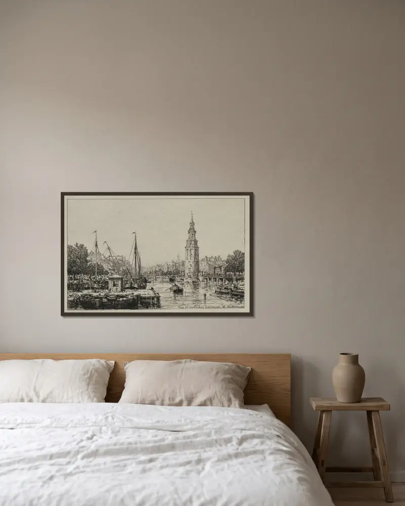 Tour de Montelban, Amsterdam von Maxime Lalanne gerahmt an einer Wand