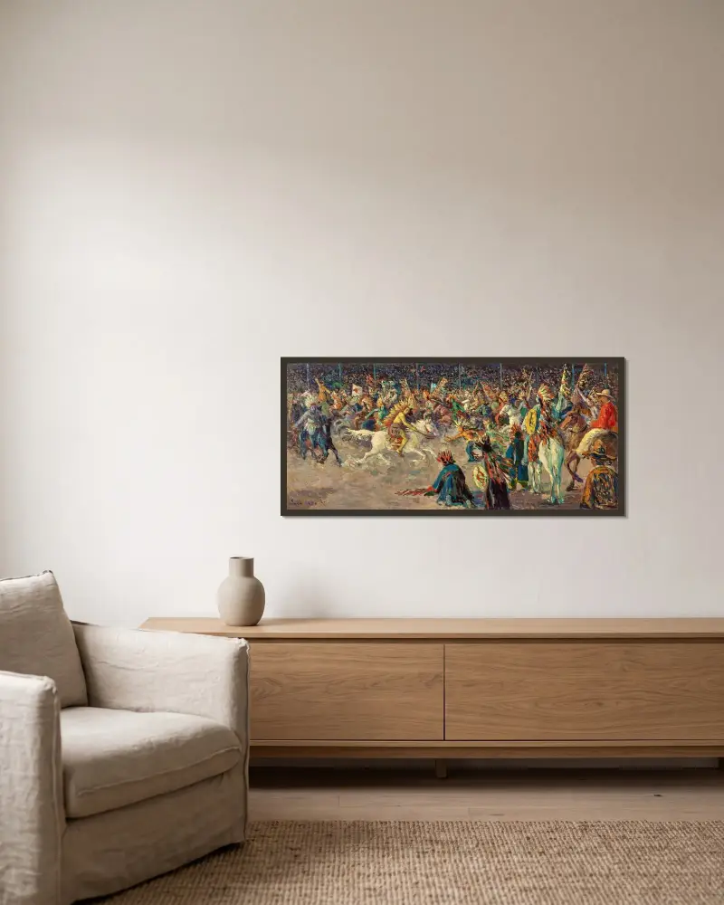 Buffalo Bill, Maximilien Luce v rámu na stěně