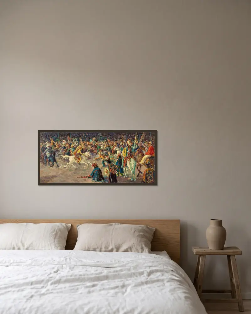 Buffalo Bill, Maximilien Luce v rámu na stěně