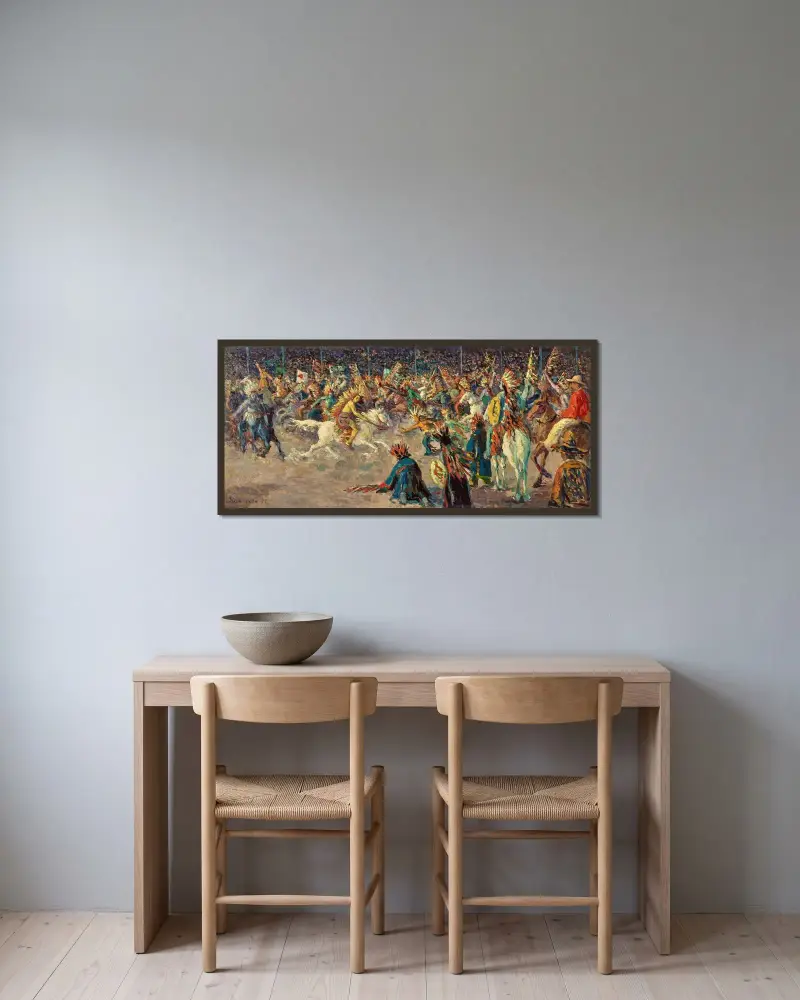 Buffalo Bill, Maximilien Luce v rámu na stěně