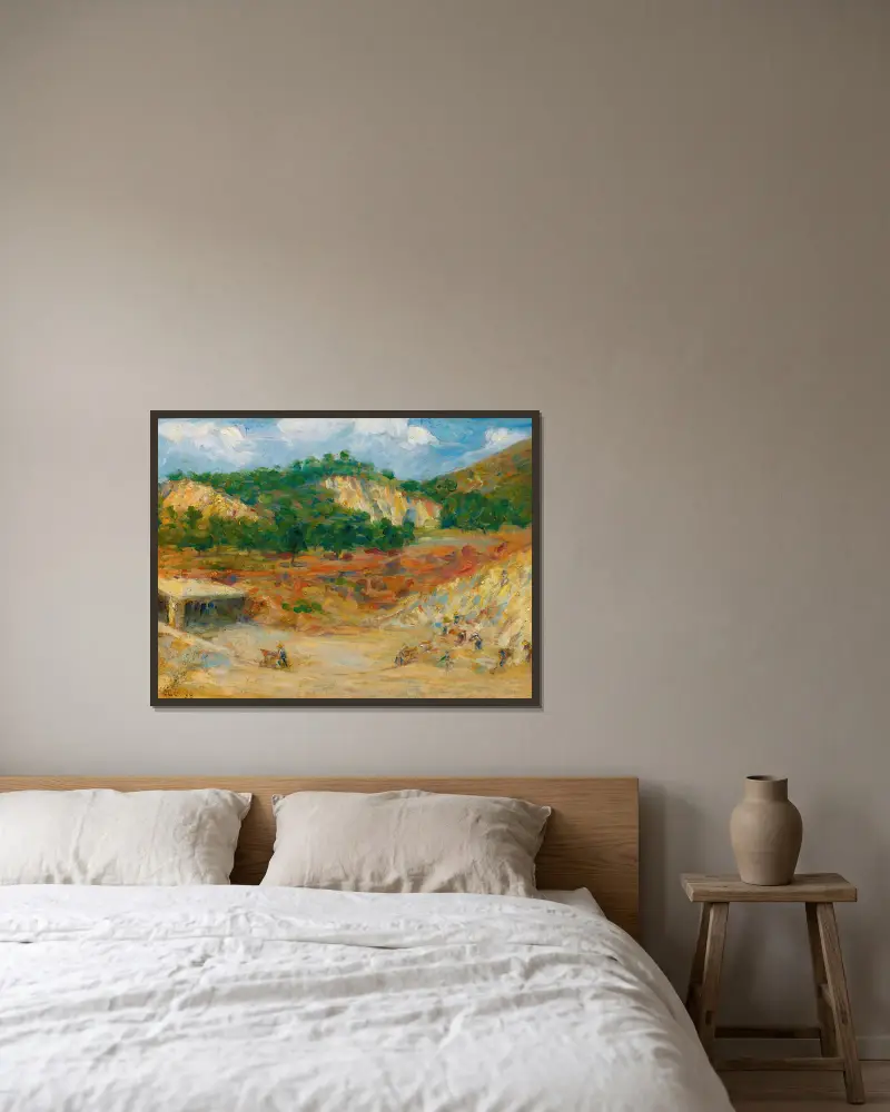 Kamenolom, Maximilien Luce v rámu na stěně