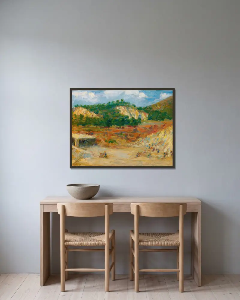 Kamenolom, Maximilien Luce v rámu na stěně