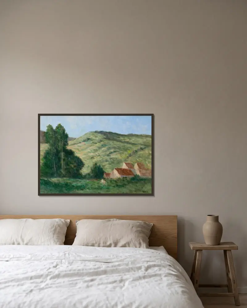 Řeka – č. 1, Maximilien Luce v rámu na stěně