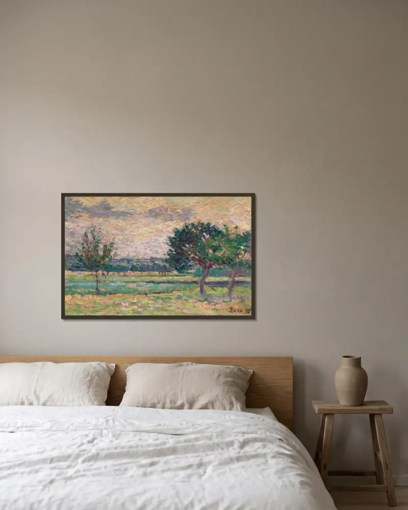 Sad owocowy, Maximilien Luce w ramie na ścianie