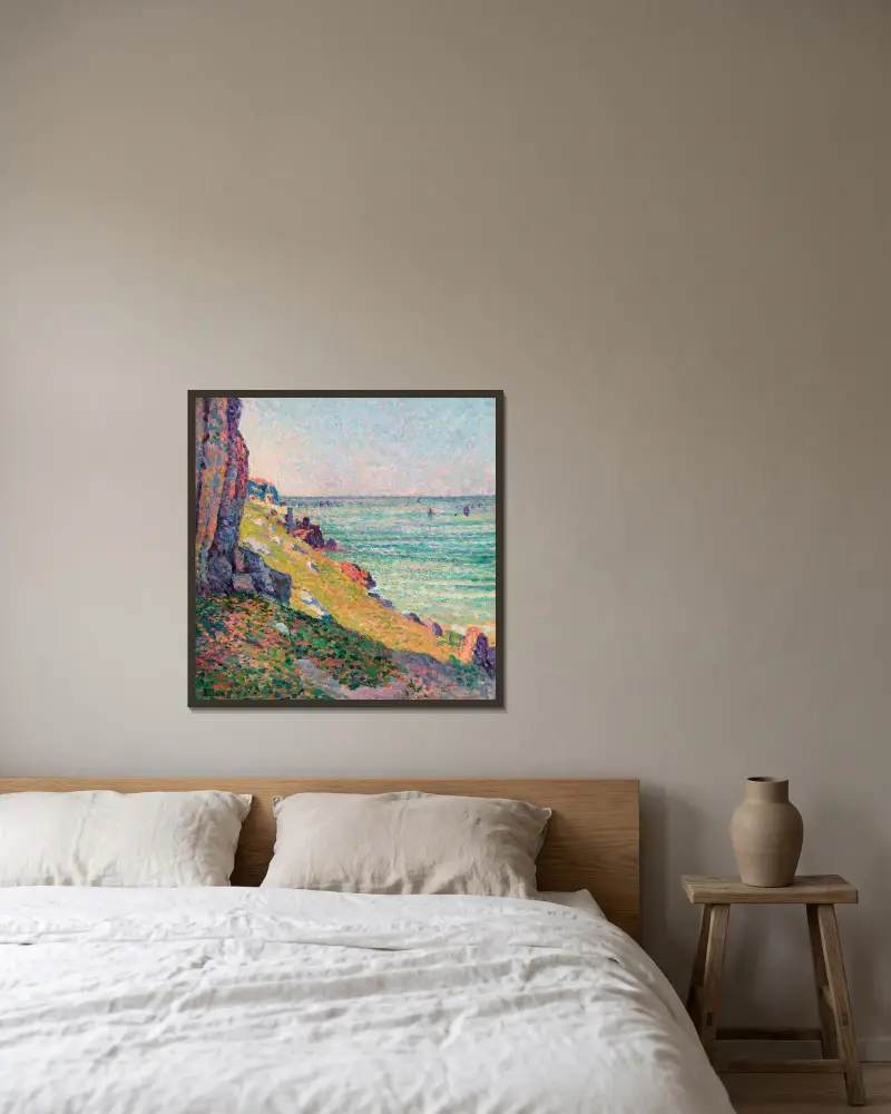 Skały w Agay, Maximilien Luce w ramie na ścianie