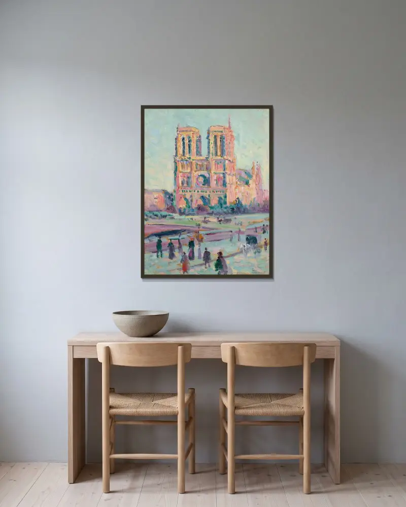 Notredame v Paříži, Maximilien Luce v rámu na stěně