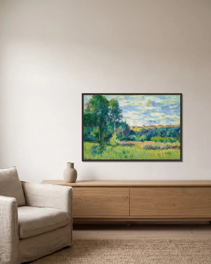 Krajina, Maximilien Luce v rámu na stěně