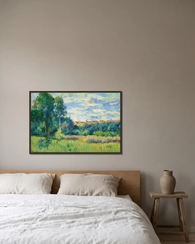 Krajina, Maximilien Luce v rámu na stěně