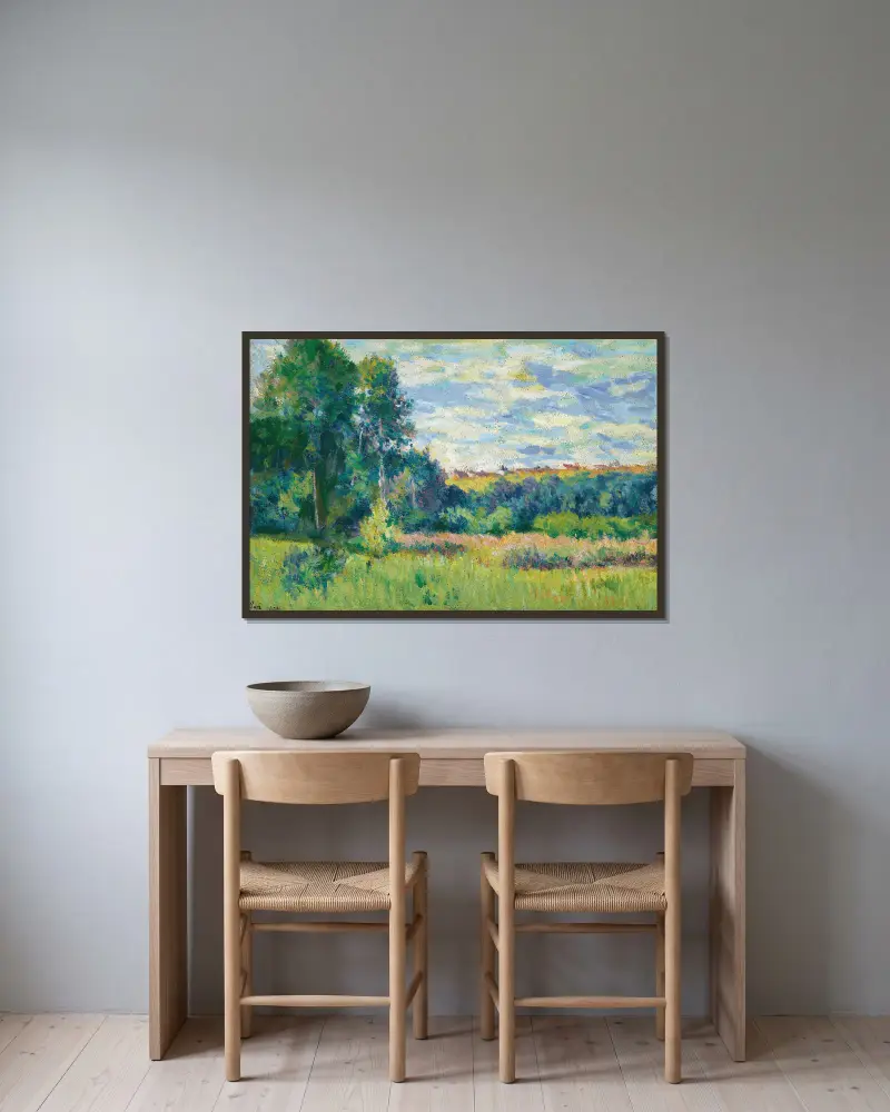 Krajina, Maximilien Luce v rámu na stěně