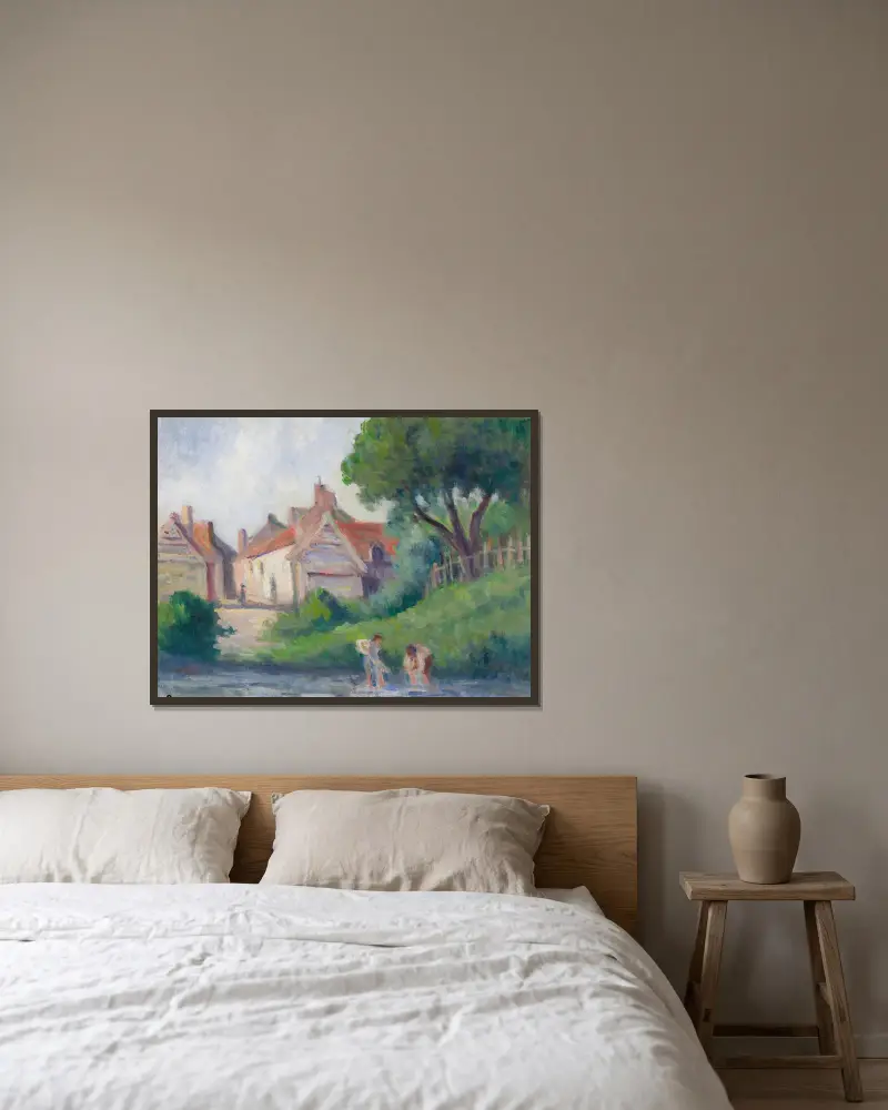 Pecquigny, Maximilien Luce v rámu na stěně