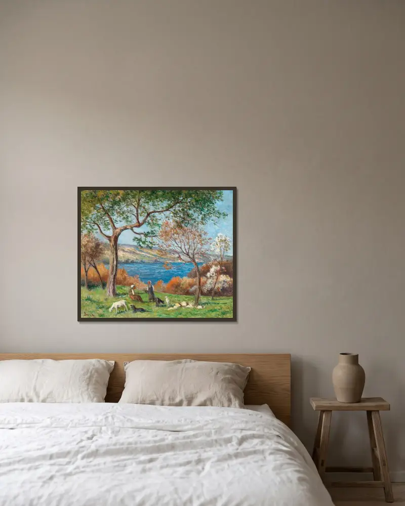 Rolleboise, Maximilien Luce v rámu na stěně