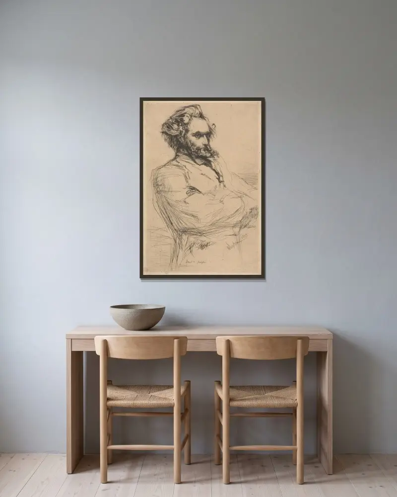 Drouet, James Abbott McNeill Whistler v rámu na stěně