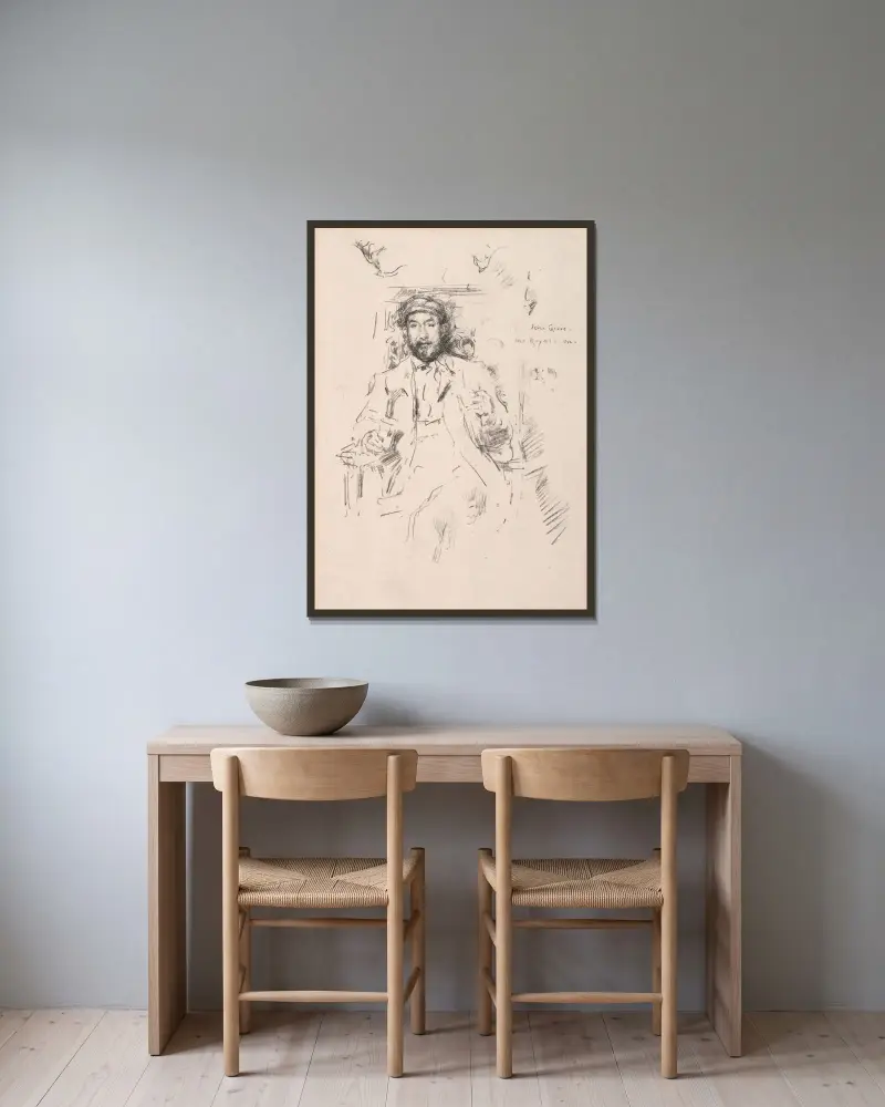 John Grove von James Abbott McNeill Whistler gerahmt an einer Wand