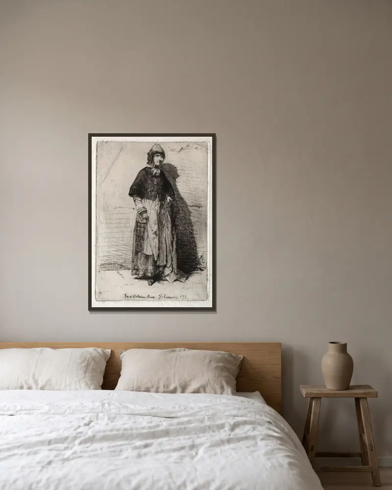 Matka Gérard, James Abbott McNeill Whistler w ramie na ścianie
