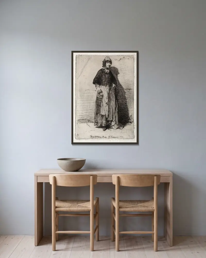Matka Gérard, James Abbott McNeill Whistler w ramie na ścianie