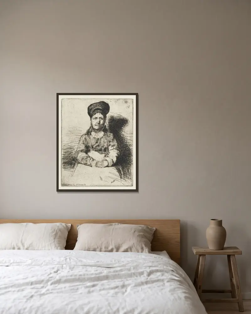 Die Kesselflickerin, 1858 – Nr. 1 von James Abbott McNeill Whistler gerahmt an einer Wand