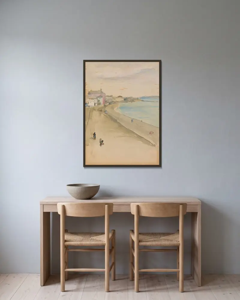 St. Ives; Cornwall von James Abbott McNeill Whistler gerahmt an einer Wand