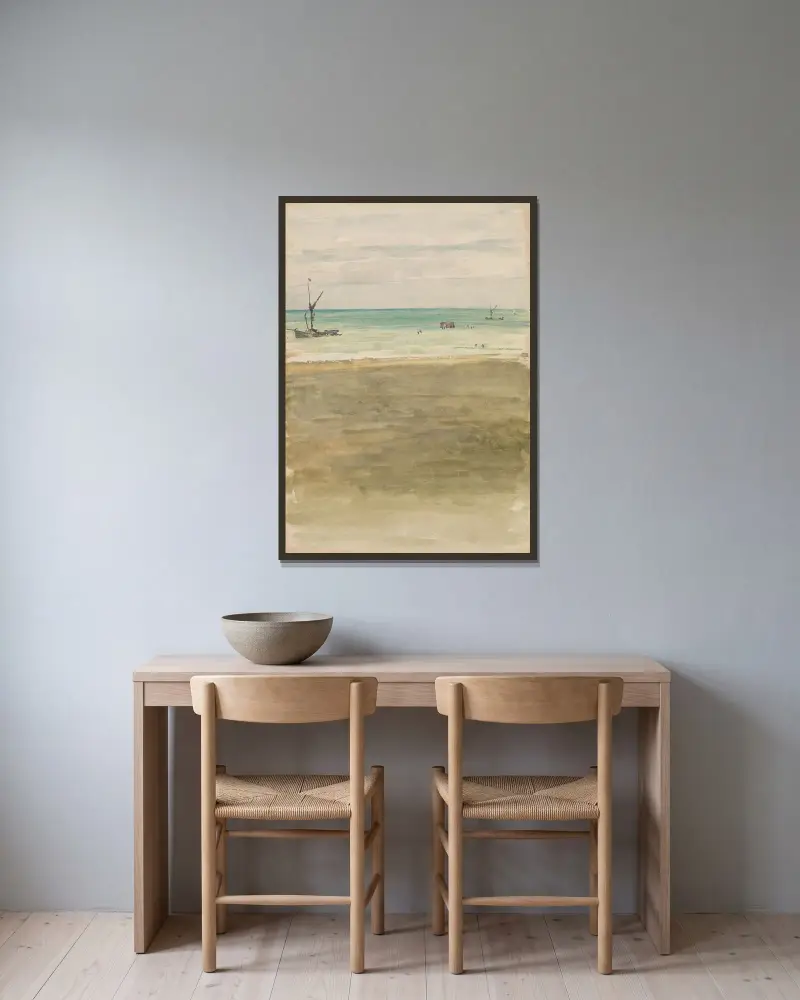 Kąpiący się, James Abbott McNeill Whistler w ramie na ścianie