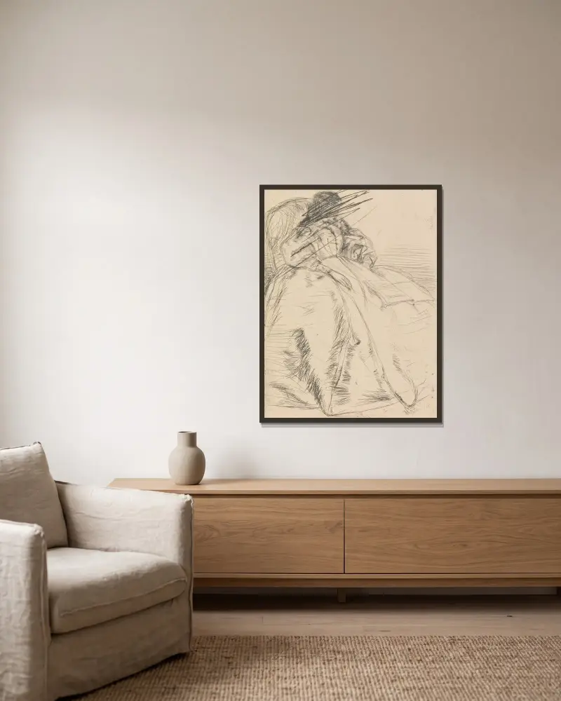 Das offene Buch von James Abbott McNeill Whistler gerahmt an einer Wand