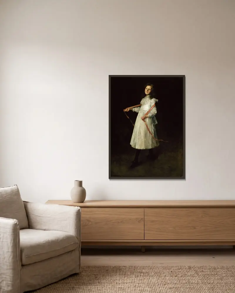 Alice von William Merritt Chase gerahmt an einer Wand