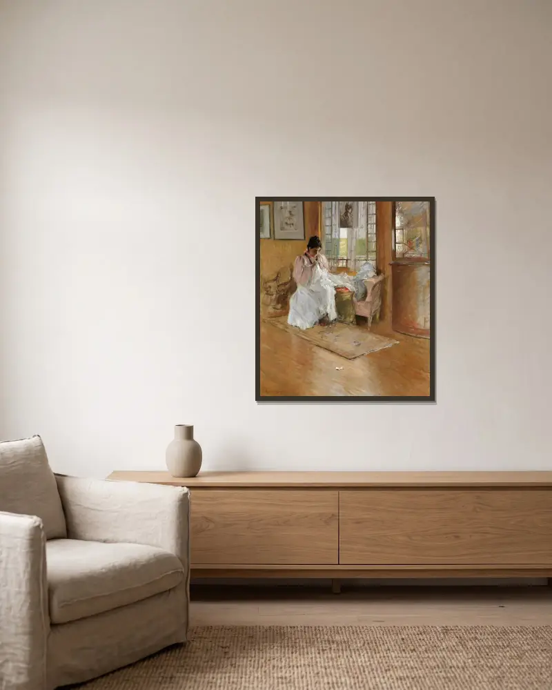 Für die Kleine von William Merritt Chase gerahmt an einer Wand