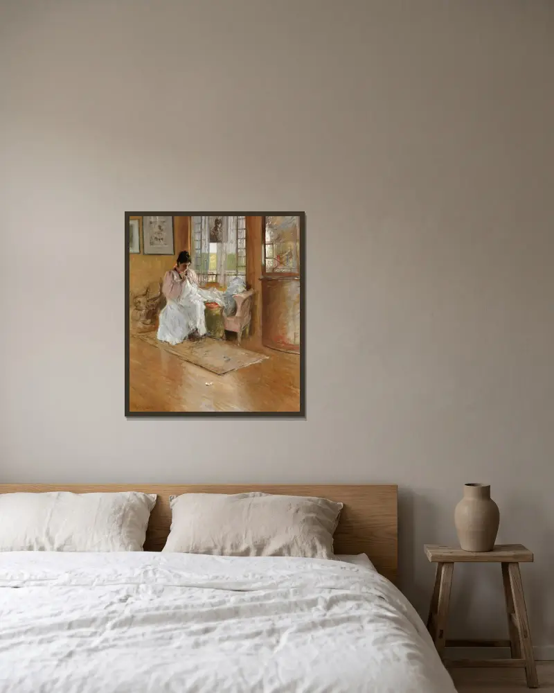 Für die Kleine von William Merritt Chase gerahmt an einer Wand