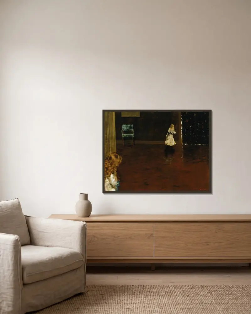 Verstecken von William Merritt Chase gerahmt an einer Wand