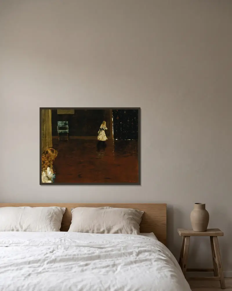 Verstecken von William Merritt Chase gerahmt an einer Wand