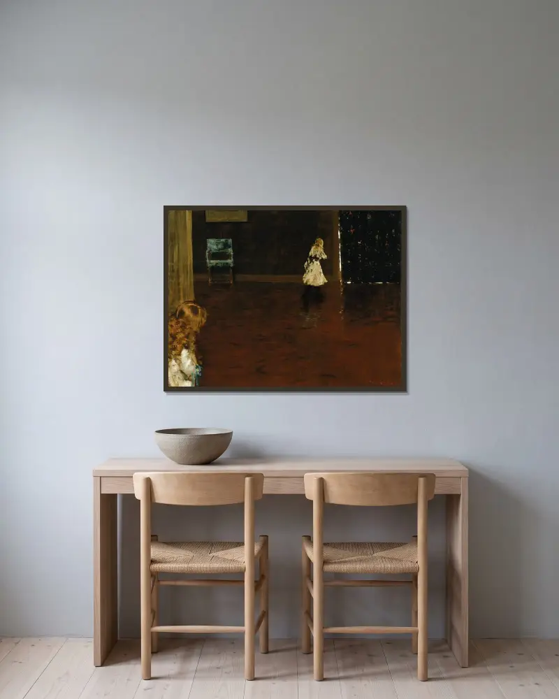 Verstecken von William Merritt Chase gerahmt an einer Wand