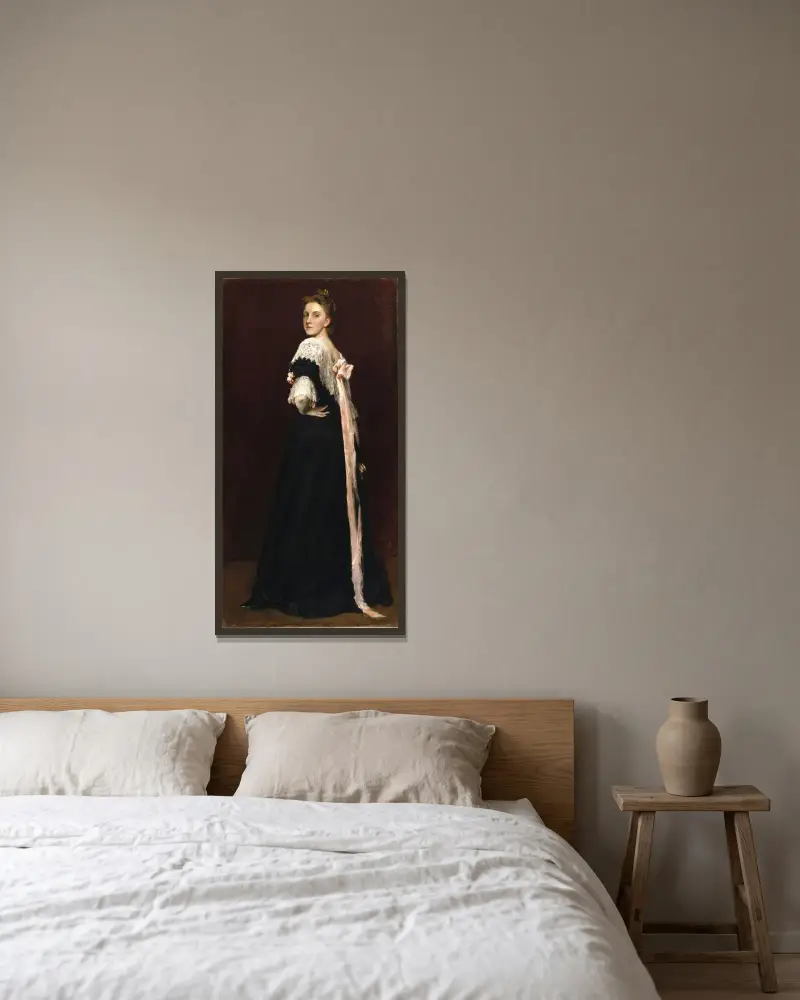 Lydia Field Emmet von William Merritt Chase gerahmt an einer Wand