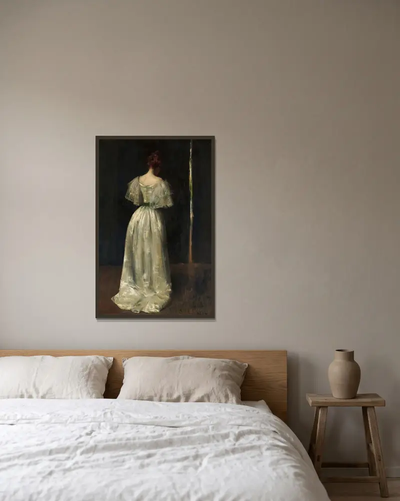 Dame des 17. Jahrhunderts von William Merritt Chase gerahmt an einer Wand