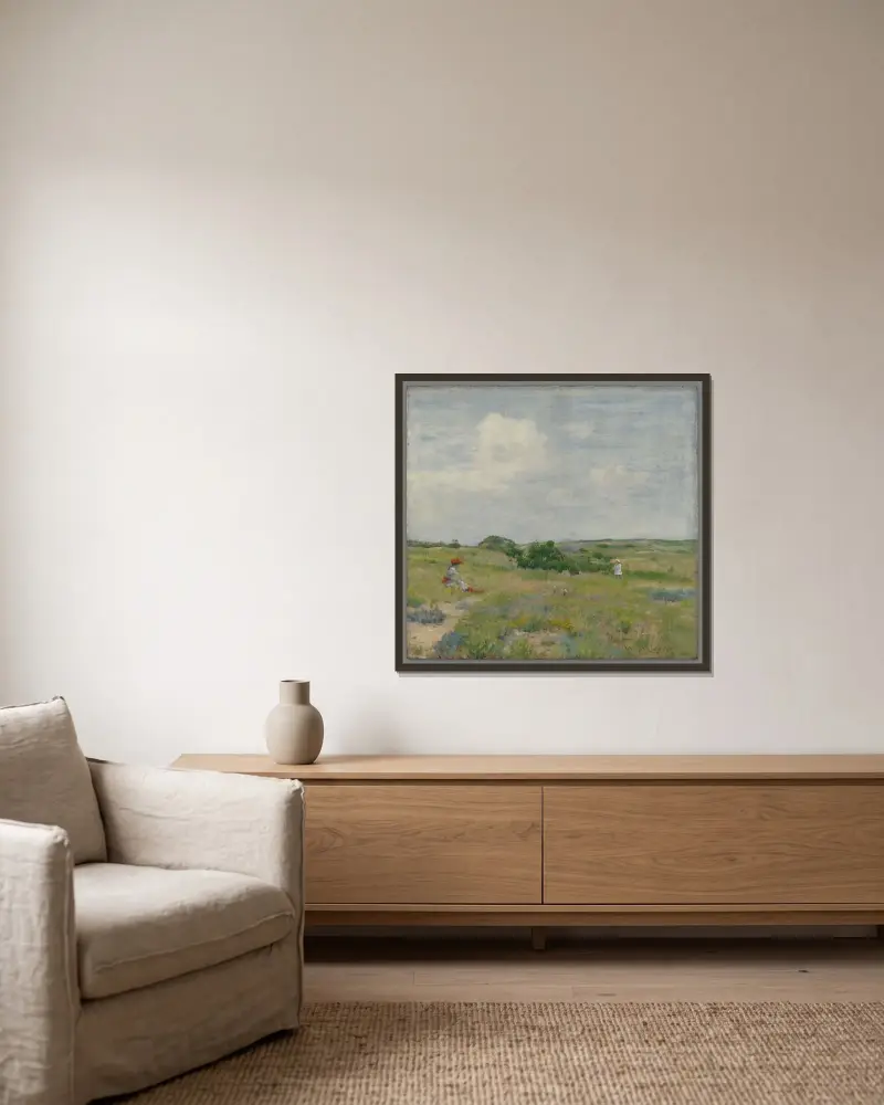 Shinnecock Hills, 1895 – Nr. 1 von William Merritt Chase gerahmt an einer Wand