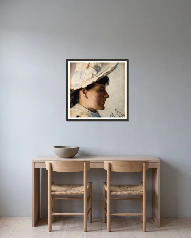 Gerda Ahlborn, Michael Ancher v rámu na stěně