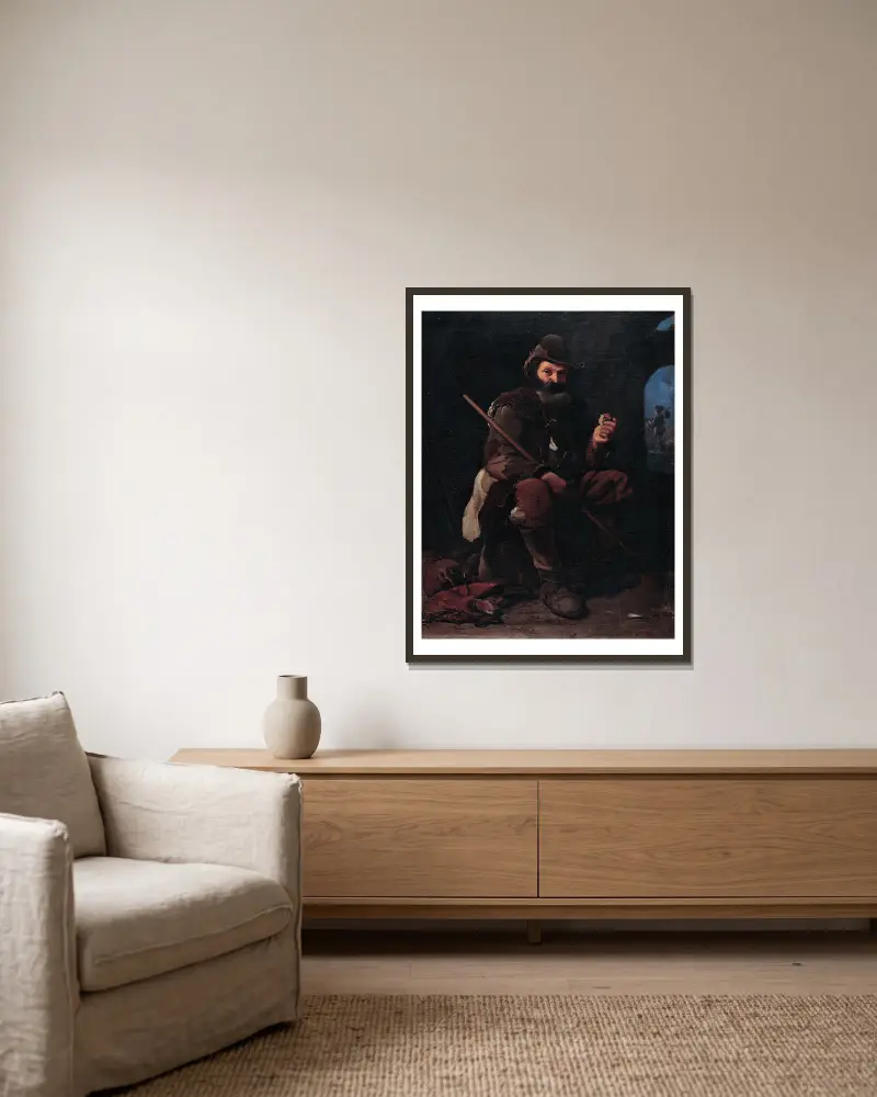Starý poutník, Michael Sweerts v rámu na stěně
