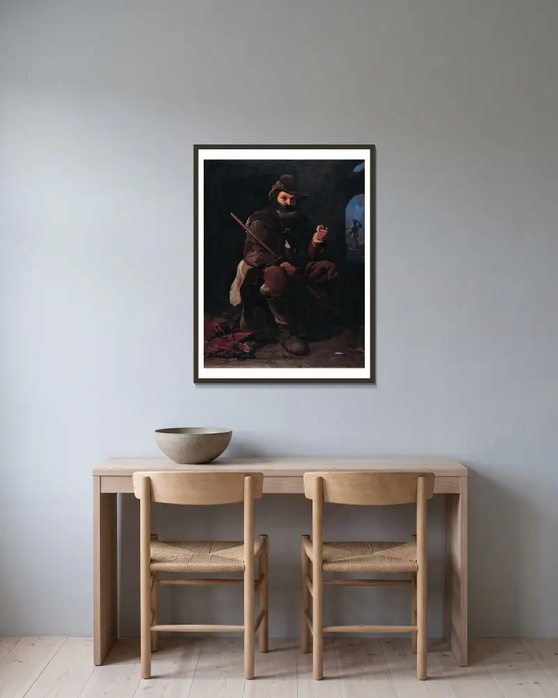 Starý poutník, Michael Sweerts v rámu na stěně