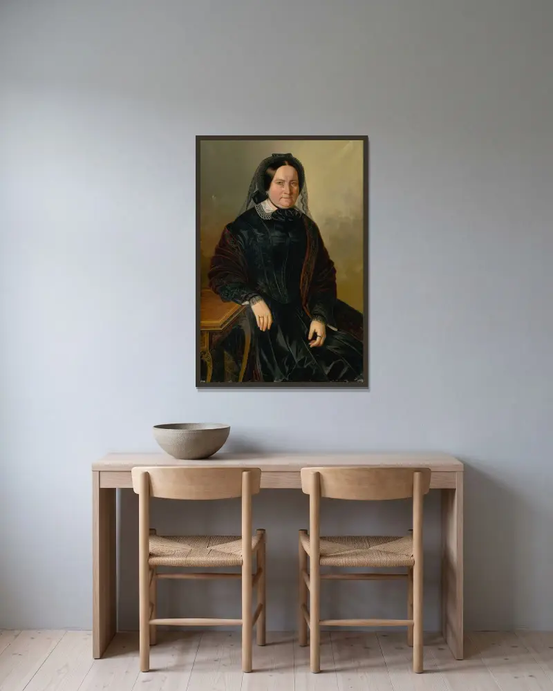 Charlota Ballo, geb. Hoffmann von Peter Michal Bohúň gerahmt an einer Wand
