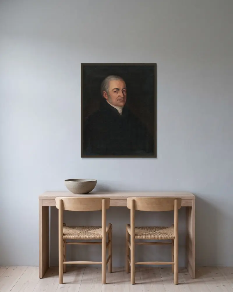 Pavol Cancrini, um 1840 von Peter Michal Bohúň gerahmt an einer Wand