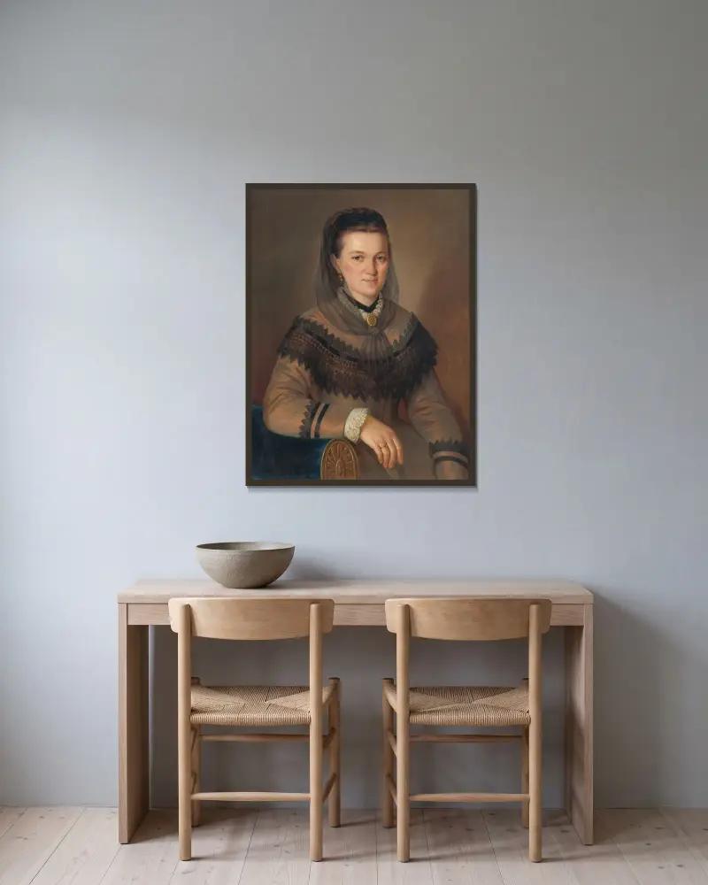 Portrait of Anna Philadelpha av Peter Michal Bohúň inramad på en vägg