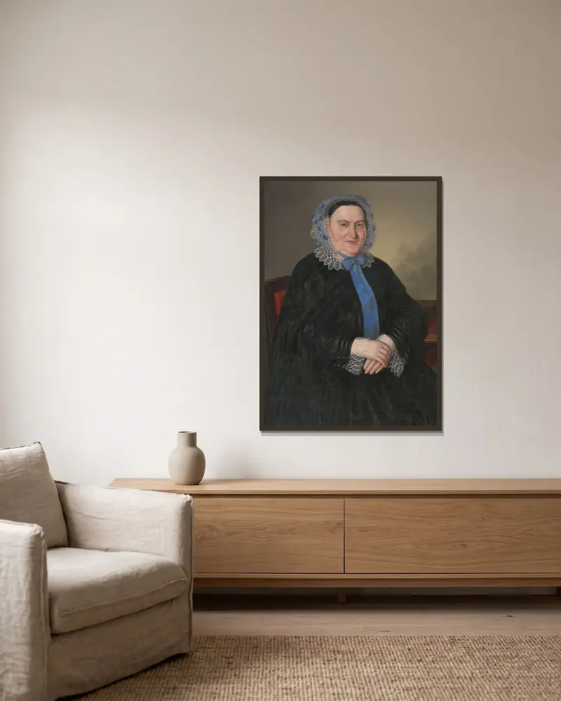 Portret pani Telčovej, Peter Michal Bohúň w ramie na ścianie