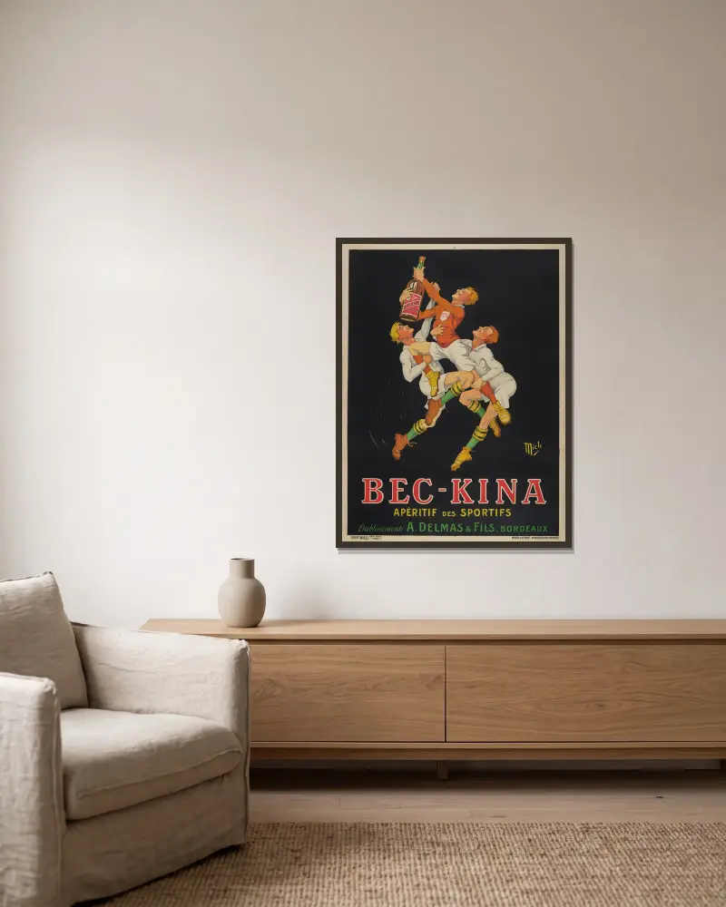 Bec-Kina von Mich (Michel Liebeaux) gerahmt an einer Wand