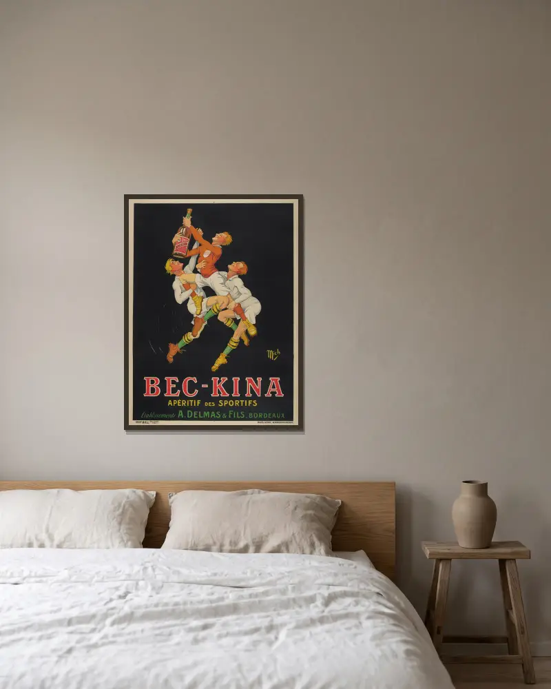 Bec-Kina von Mich (Michel Liebeaux) gerahmt an einer Wand
