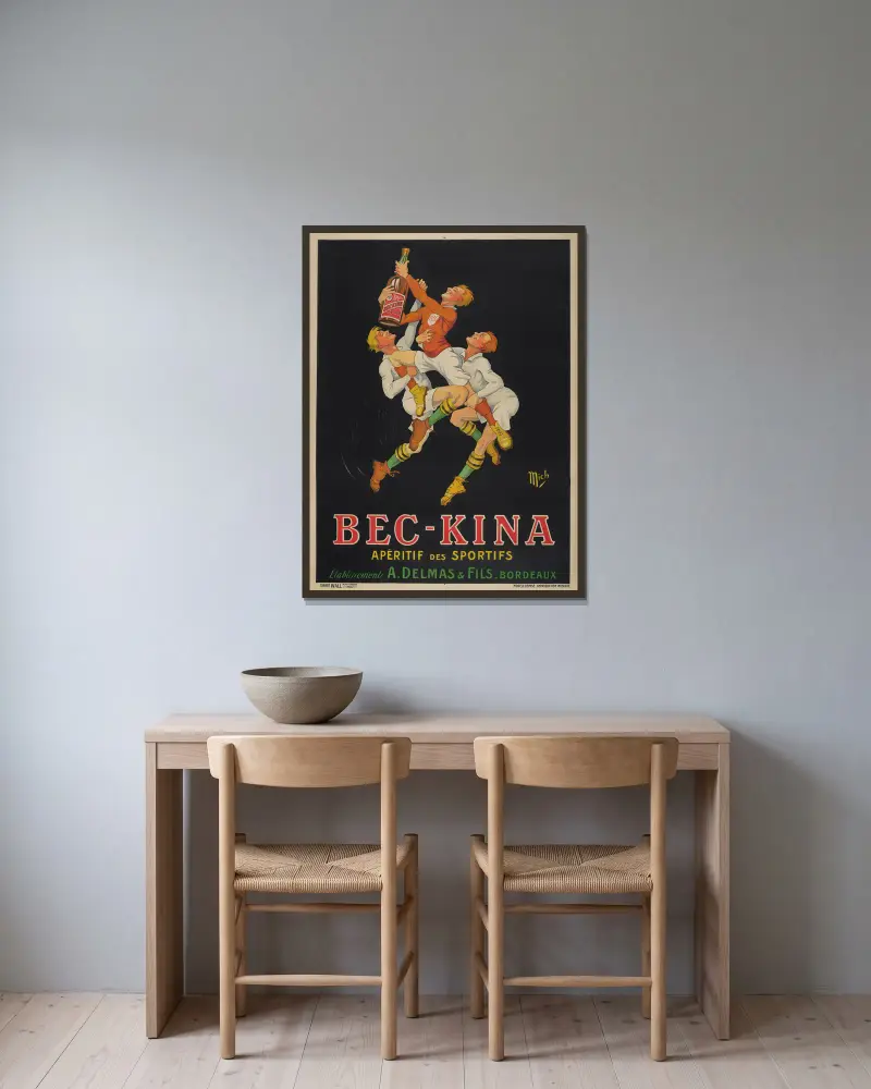 Bec-Kina von Mich (Michel Liebeaux) gerahmt an einer Wand