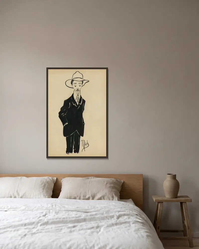 Santos Dumont, Mich (Michel Liebeaux) v rámu na stěně