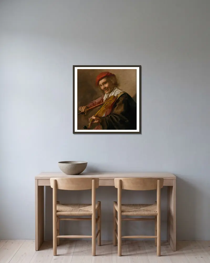 Houslista, Jan Miense Molenaer v rámu na stěně